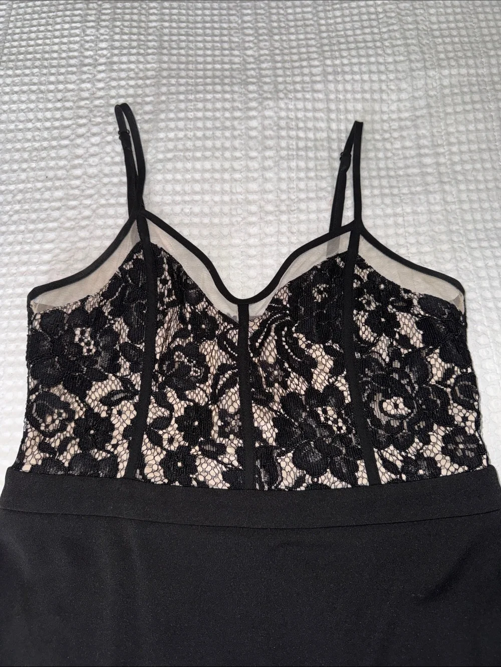 Forever 21 Black Lace-Trim Slip Dress - Picture 2 of 5